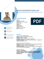 Arjon Gagaring Padallan: Personal Information