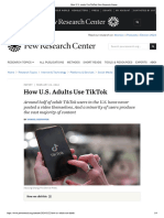 How U.S. Adults Use TikTok - Pew Research Center