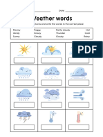 Weather Worksheet