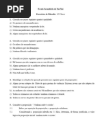 Exercicios de Filosofia 12 Classe CD