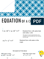 Equation of A Circle