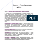 Resumen Control 1 Psicodiagnostico Adulto