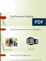 Las Personas Jurídicas