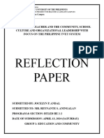 Tvet Reflection Paper