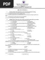 Pre-Test - Tle 6