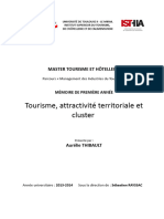 Tourisme, Attractivité Territoriale Et Cluster