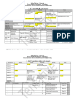 3rd 1st, 4th 1st, 5th 2nd Sem Class Schedule