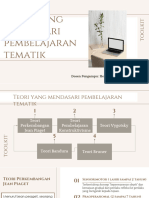 Teori Mendasari Pembelajaran Tematik