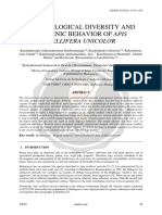 MORPHOLOGICAL DIVERSITY AND HYGIENIC BEHAVIOR OF APIS MELLIFERA UNICOLOR Ijariie22679