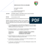 Informe de Elecciones Del Municipio Escolar