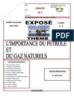 Exposé Sur Le Petrole