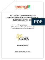 COES Auditoría MME 2023 - Informe Final