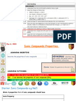 L7 - Ionic Compounds Properties