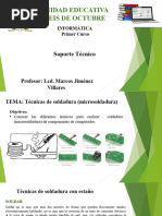 1er Año - 6 SOPORTE TECNICO - Tecnicas de Soldadura