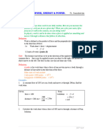 S.2 Physics - Work Energy Power