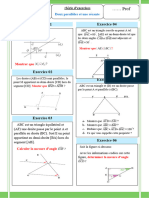 Angles Formes Par Deux Droites Paralleles Et Une Secante Exercices Maths 1AC 1