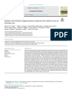 Selenium and Vitamin E Supplementation Ameliorates The Oxidative Stress of Lactating Cows