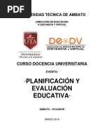 Marco Teórico Planificación Curricular Uta