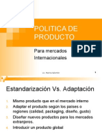 Politica de Producto