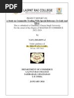 A Study On Commodity Market With Reference To Gold and Silver Bullion at LKP Securities Ltd. - 2