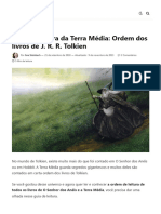 Ordem de Leitura de Tolkien - Guia Dos Livros Da Terra Média