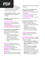 MUTAÇÃO E VARIABILIDADE - Biologia Molecular