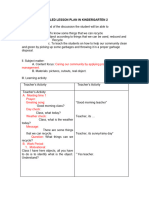 Detailed Lesson Plan in Kindergarten 2