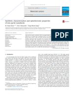 Materials Letters: M. Alam Khan, M.O. Manasreh, Yong-Mook Kang