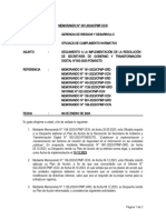 Memo 007-2024-CPMP-OCN, Seguimiento A La Implementación de La RSGTD 003-2023-PCM-SGTD