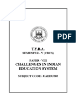 Challages Indian Education System