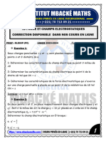 TD Force Et Champs Electrostatiques 1S2 2023 2024