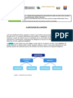 Ficha de La Clasificación de La Materia y Sus Estados