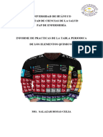 Informe de La Tabla Periodica