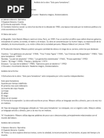 Análisis Del Cuento "Solo para Fumadores"