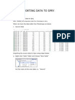 Importing MineScape Data To SPRY V1