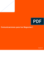 Comunicaciones para Los Negocios I - IL1 - Sesión 1