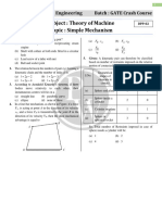 Simple Mechanism - DPP-02 - GATE Crash Course 2023 Mechanical