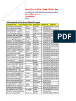 State Wise Business Data (Pin Code Wise Seperate File)