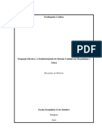 Ocupação Efectiva e o Estabelecimento Do Sistema Colonial em Moçambique e