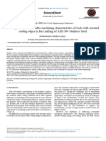 Investigation On Sustainable Machining Characteristics of Tools With Serrated Cutting Edges in Face Milling of AISI 304 Stainless Steel