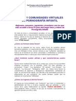 Foros y Comunidades Virtuales de Pornografía Infantil