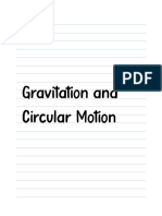 Gravitation and Circular Motion Unsolved