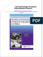 Full Chapter Chemistry and Technology of Polyols For Polyurethanes Ionescu PDF