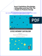 Full Chapter Cities Without Capitalism Routledge Studies in Urbanism and The City 1St Edition Taylor Francis Group PDF