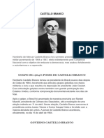 Trabalho de História - Primeiros Presidentes Da Ditadura