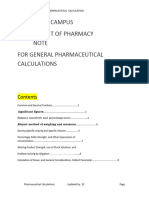 Elsi - Update Phrmaceutical Calculations Pdf-2024