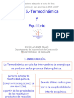 Tema 5.-Termodinámica y Equilibrio