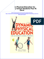 PDF Dynamic Physical Education For Secondary School Students Paul W Darst Ebook Full Chapter