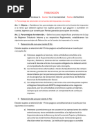 Tributación: Nombre: Curso: Fecha: 1. Porcentaje de Retención en La Fuente Del Impuesto A La Renta