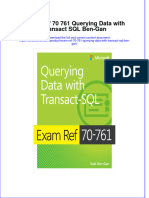 PDF Exam Ref 70 761 Querying Data With Transact SQL Ben Gan Ebook Full Chapter